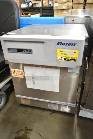 Follett REF4P-00-00 Stainless Steel Commercial Single Door Cooler. 115 Volts, 1 Phase. Tested and Working!