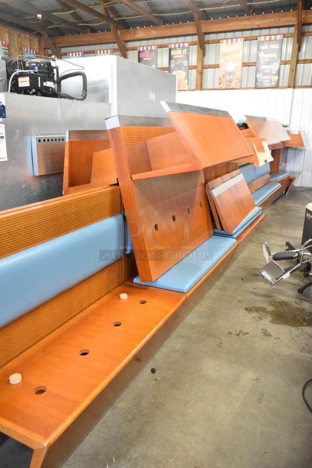 13 Double Sided Wooden Booth Seats.  13 Times Your Bid! - Image 2 of 11
