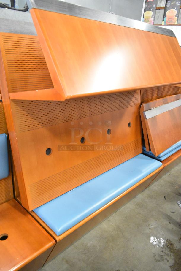 13 Double Sided Wooden Booth Seats.  13 Times Your Bid! - Image 5 of 11