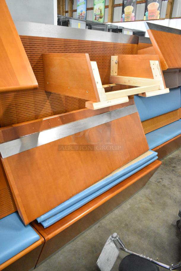 13 Double Sided Wooden Booth Seats.  13 Times Your Bid! - Image 6 of 11