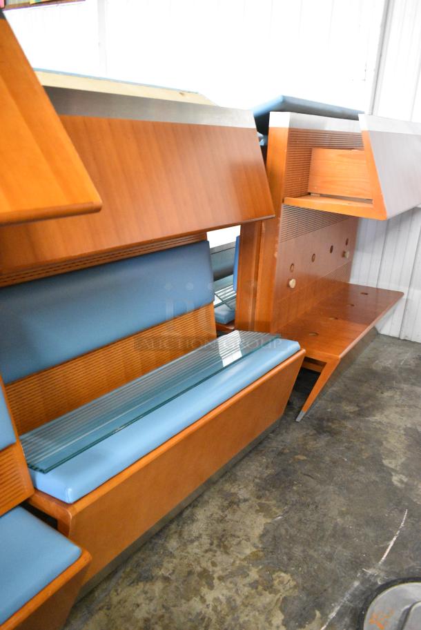 13 Double Sided Wooden Booth Seats.  13 Times Your Bid! - Image 8 of 11