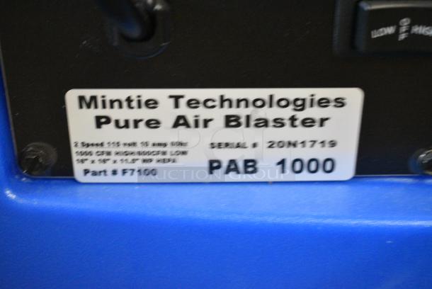 Mintie PAB 1000 Pure Air Blaster. 115 Volts, 1 Phase. Tested and Working! - Image 7 of 7
