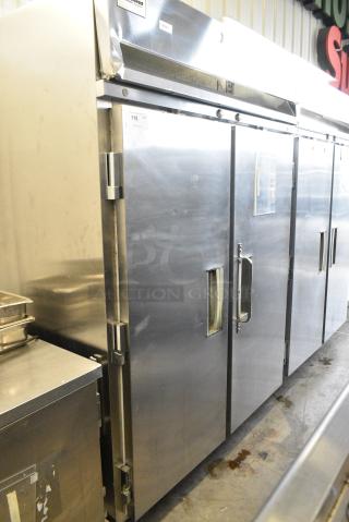 Delfield SRR2-S Stainless Steel Commercial 2 Door Reach In Cooler w/ Racks. 115 Volts, 1 Phase. Tested and Working!