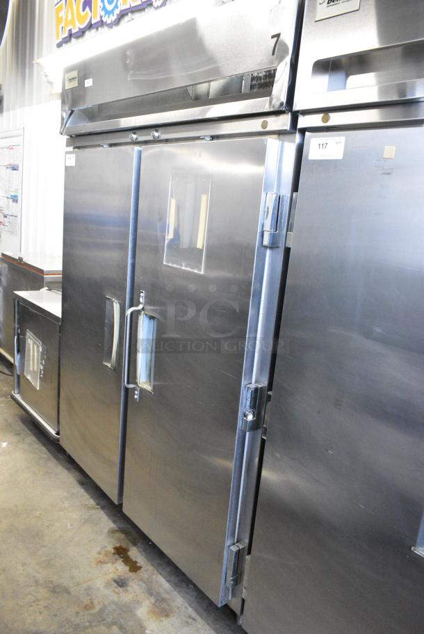 Delfield SRR2-S Stainless Steel Commercial 2 Door Reach In Cooler w/ Racks. 115 Volts, 1 Phase. Tested and Working! - Image 2 of 6