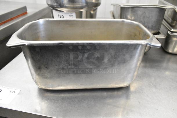 7 Various Stainless Steel Drop In Bins Including Cylindrical Bin. 7 Times Your Bid! - Image 4 of 7