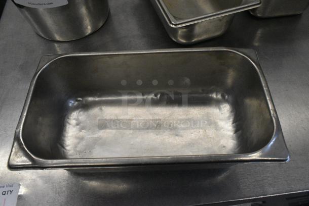 7 Various Stainless Steel Drop In Bins Including Cylindrical Bin. 7 Times Your Bid! - Image 7 of 7