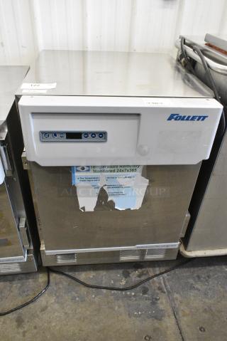 2020 Follett REF5P-OR-00-00 Stainless Steel Commercial Single Door Cooler. 115 Volts, 1 Phase. Tested and Does Not Power On