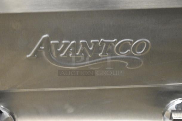 BRAND NEW SCRATCH AND DENT! 2023 Avantco 177F202 Stainless Steel Commercial Countertop Electric Powered 2 Bay Fryer w/ 2 Metal Fry Baskets and 2 Metal Lids. 208/240 Volts, 1 Phase. - Image 2 of 7