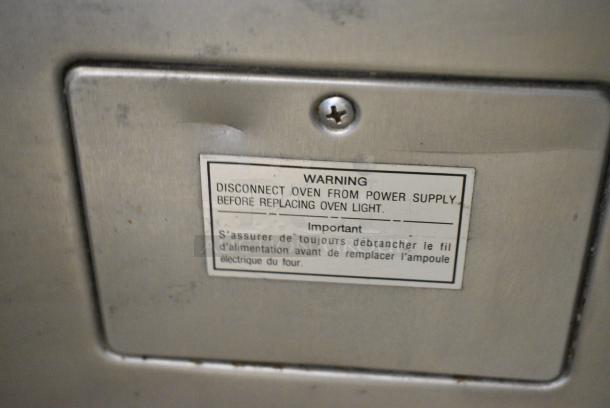 Panasonic Pro II NE-3280 Stainless Steel Commercial Countertop Microwave Oven. - Image 5 of 8