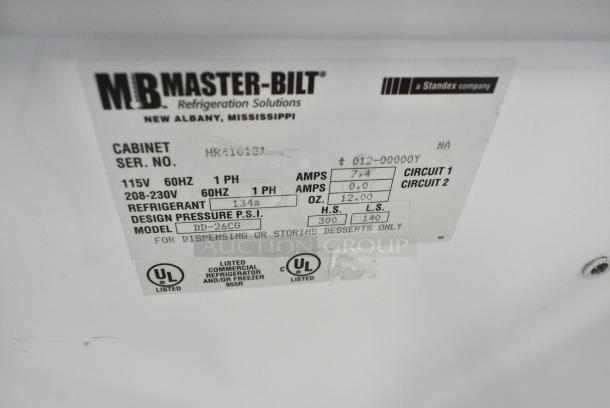 Master-Bilt DD-26CG Metal Commercial Ice Cream Dipping Cabinet. 208-230 Volts, 1 Phase. - Image 6 of 6