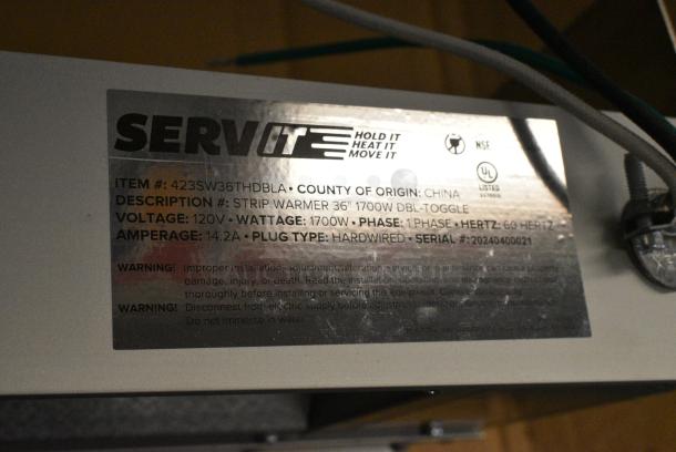 BRAND NEW IN BOX! ServIt 423SW36THDBLA Warming Strip. 120 Volts, 1 Phase. - Image 6 of 7