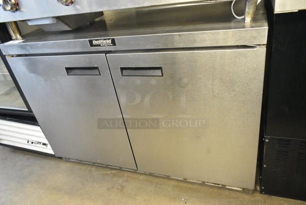 Delfield UC4448N Stainless Steel 2 Door Undercounter Cooler. 115 Volts, 1 Phase. Tested and Working! - Image 1 of 6
