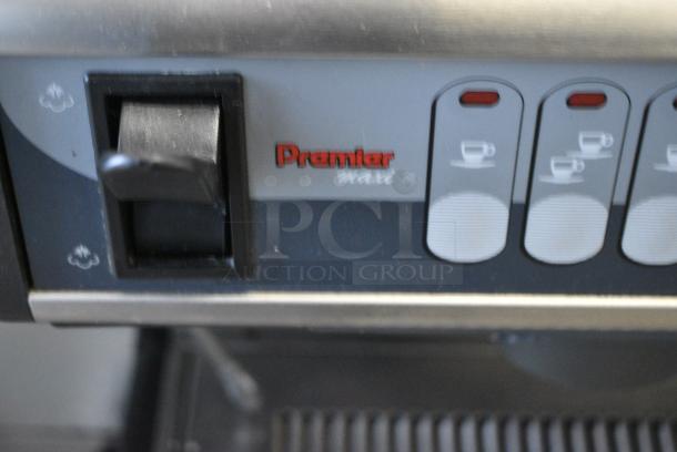 Nuova Simonelli Premier V Stainless Steel Commercial Countertop 2 Group Espresso Machine w/ Portafilter and 2 Steam Wands. 240 Volts, 1 Phase. - Image 2 of 6