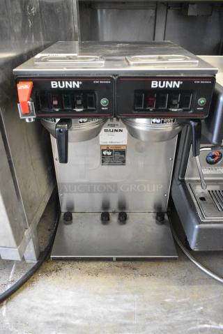 Bunn Stainless Steel Commercial Countertop Coffee Machine w/ Hot Water Dispenser.