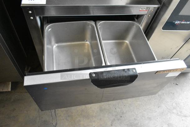 Beverage Air UCRD27A-2-23 Stainless Steel Commercial 2 Drawer Cooler on Commercial Casters. 115 Volts, 1 Phase. Tested and Working! - Image 3 of 6