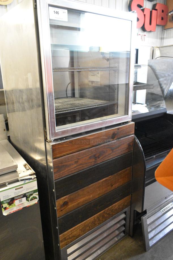 Beverage Air RID18-HGS-ARB-WD Stainless Steel Commercial 2 Half Size Door Reach In Pass Through Cooler. 115 Volts, 1 Phase. Tested and Working! - Image 1 of 5