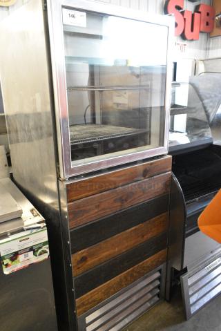 Beverage Air RID18-HGS-ARB-WD Stainless Steel Commercial 2 Half Size Door Reach In Pass Through Cooler. 115 Volts, 1 Phase. Tested and Working!