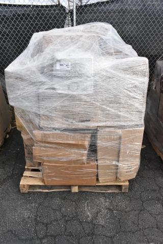 24 BRAND NEW! Boxes Including 395RP09 EcoChoice No PFAS Added Bamboo / Bagasse Blend 9" Plate - 500/Case, 5004DNAP Choice Beige Linen-Feel Flat-Packed Dinner Napkin 16" x 16" - 500/Case. 24 Times Your Bid!