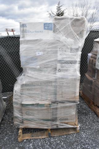30 BRAND NEW! Boxes Including Choice #3 Paper Food Containers, Choice Deli Containers, Noble Gloves, Choice Lids. 30 Times Your Bid!