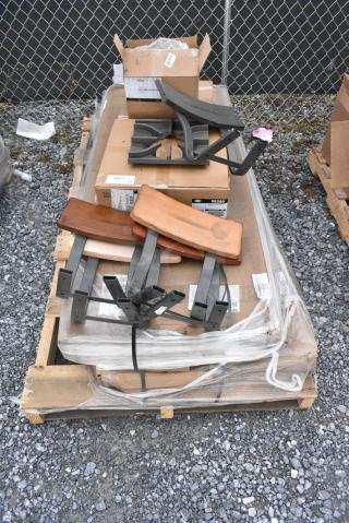 5 BRAND NEW! Boxes Including 109PR302K Advance Tabco PR30-2K 30 Pan End Load Bun / Sheet Pan Rack - Unassembled, Choice Soft Loop Handle Bag, 98580 Ex Flo VInyl Tubing, PR30-2K KD Pan Rack and Chair Pieces. 5 Times Your Bid!