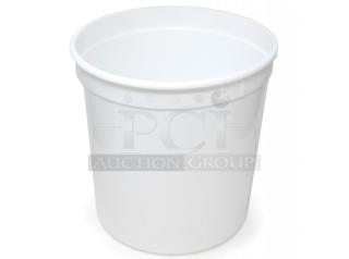 BRAND NEW Box of Berry J826379 White Poly 10 Pound Tubs