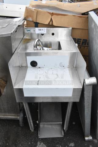 BRAND NEW SCRATCH AND DENT! Regency 600BSDS2318 18" x 23" Stainless Steel Blender Station with Dump Sink