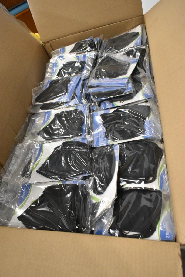2 BRAND NEW! Boxes of Empacada TG420000007 Black Face Masks. 2 Times Your Bid! - Image 1 of 6