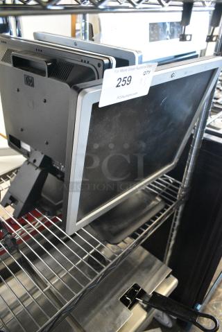 3 Various Computer Monitors Including HP LE1711. 3 Times Your Bid!