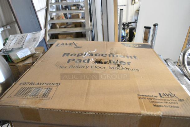 3 BRAND NEW SCRATCH AND DENT! Items Including 978LAVP20CB Lavex Black / Gray Nylon Carpet Scrubbing Brush for 20" Rotary Floor Machines, 978LAVP20PD Lavex Pad Driver for 20" Rotary Floor Machines, 978LAVP20FB Lavex Black Nylon Floor Scrubbing Brush for 20" Rotary Floor Machines. 3 Times Your Bid! - Image 4 of 7