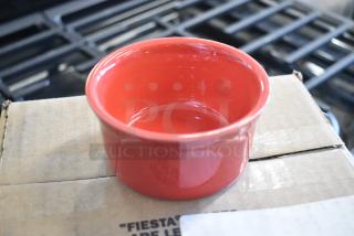 4 BRAND NEW SCRATCH AND DENT! Box of 6 429f326568 Fiesta® Dinnerware from Steelite International HL568326 Scarlet 8 oz. China Ramekin. 4 Times Your Bid!