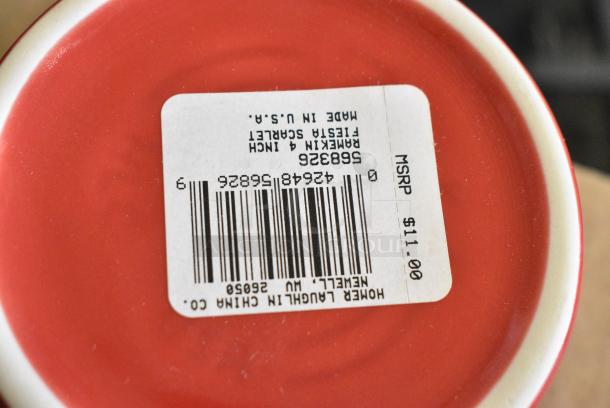4 BRAND NEW SCRATCH AND DENT! Box of 6 429f326568 Fiesta® Dinnerware from Steelite International HL568326 Scarlet 8 oz. China Ramekin. 4 Times Your Bid! - Image 5 of 6