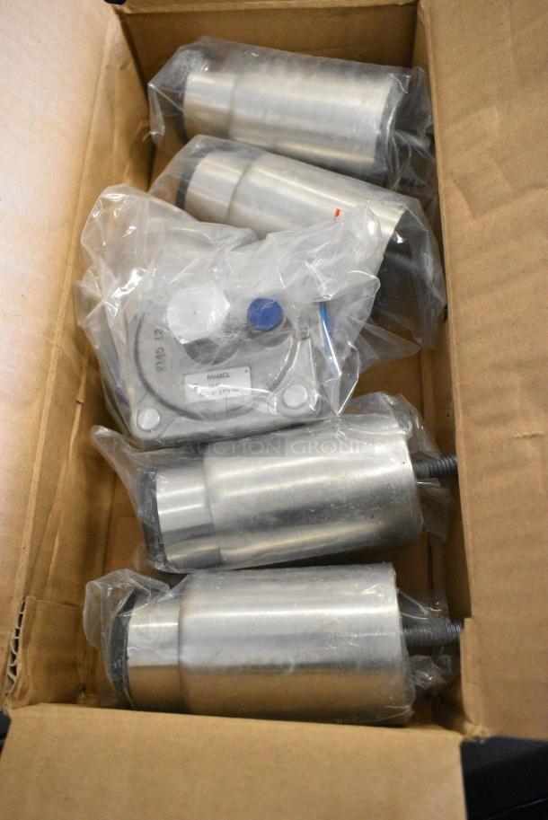 2 BRAND NEW SCRATCH AND DENT! Items Including Lavex 475TCC0605 6 5/8" x 5 1/4" Round Stainless Steel In-Counter Trash Chute with Satin Finish and Box of 4 Legs. 2 Times Your Bid! - Image 2 of 9