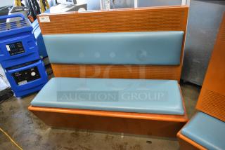 13 Double Sided Wooden Booth Seats.  13 Times Your Bid!
