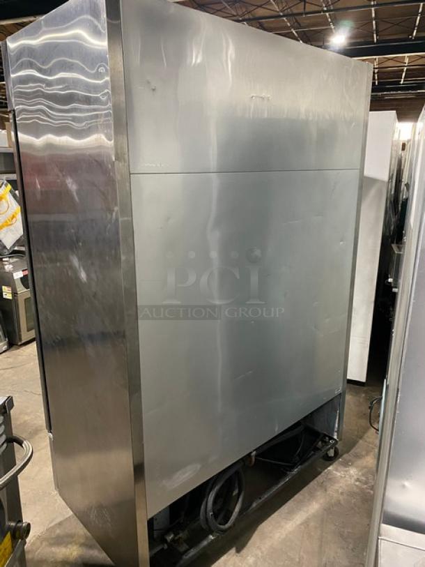 True Commercial Stainless Steel Solid 2 Door Reach In Freezer! With Poly Coated Wire Racks! Model: TS-49F SN: 1-3278014! 115V 1 Phase! On Casters! - Image 3 of 10