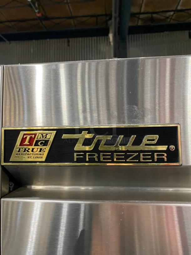 True Commercial Stainless Steel Solid 2 Door Reach In Freezer! With Poly Coated Wire Racks! Model: TS-49F SN: 1-3278014! 115V 1 Phase! On Casters! - Image 7 of 10