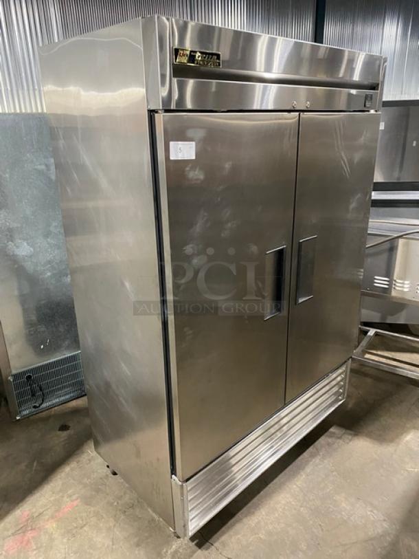 True Commercial Stainless Steel Solid 2 Door Reach In Freezer! With Poly Coated Wire Racks! Model: TS-49F SN: 1-3278014! 115V 1 Phase! On Casters! - Image 10 of 10