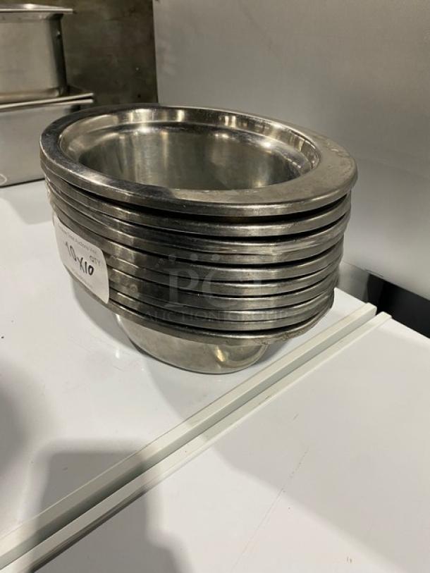 Commercial Stainless-Steel Heavy-Duty Oval Chafer Food Pans! 10X Your Bid! - Image 3 of 8
