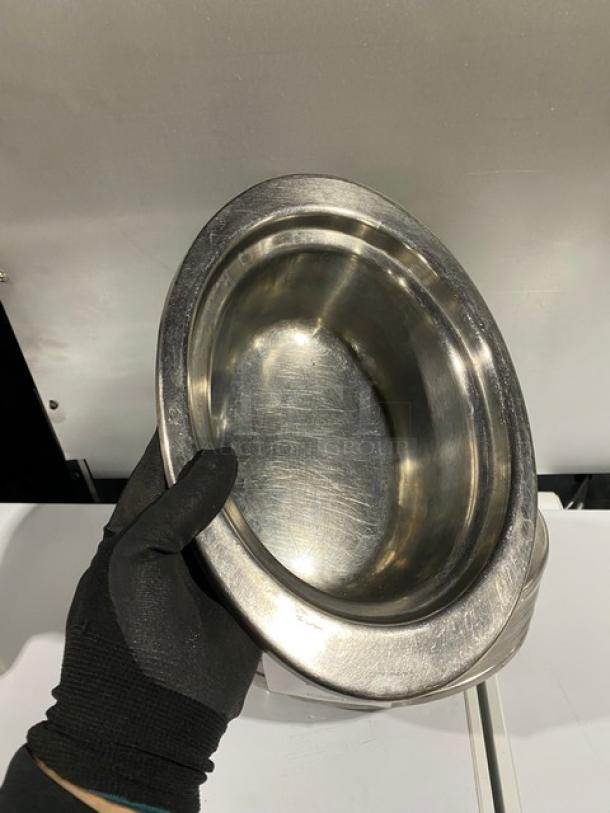 Commercial Stainless-Steel Heavy-Duty Oval Chafer Food Pans! 10X Your Bid! - Image 7 of 8