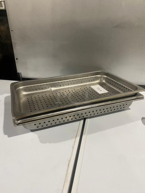 Commercial Stainless Steel Perforated Steam Table/Hotal Pans! 3X Your Bid! - Image 3 of 7