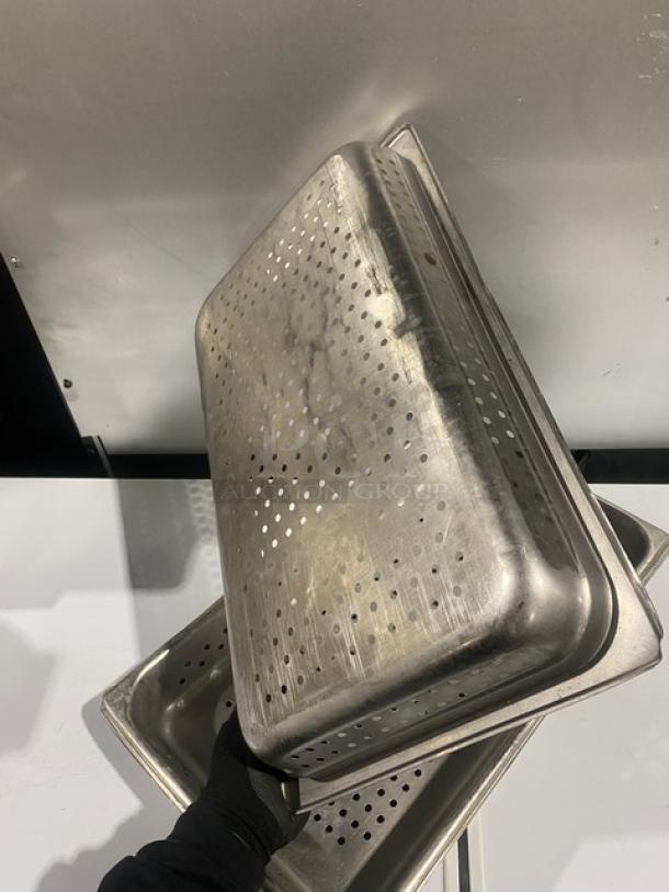 Commercial Stainless Steel Perforated Steam Table/Hotal Pans! 3X Your Bid! - Image 6 of 7