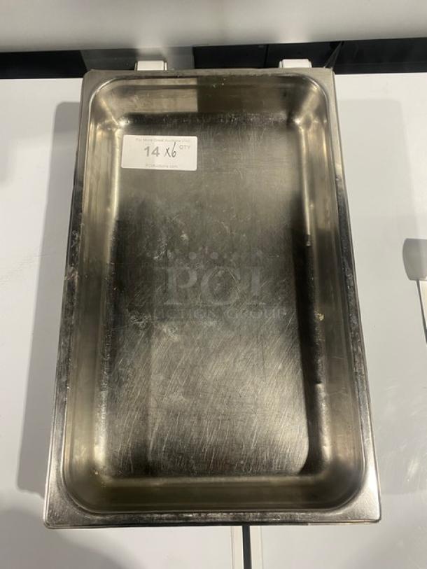 Commercial Stainless Steel Steam Table/Hotel Pans! 6X Your Bid! - Image 1 of 6