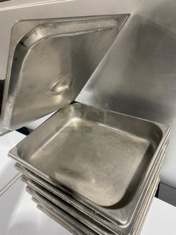 Commercial Stainless Steel Steam Table/Hotel Pans! With Lids! 6X Your Bid! - Image 4 of 10