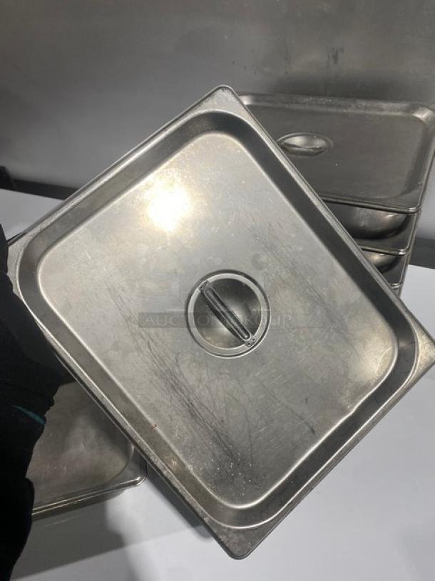 Commercial Stainless Steel Steam Table/Hotel Pans! With Lids! 6X Your Bid! - Image 9 of 10