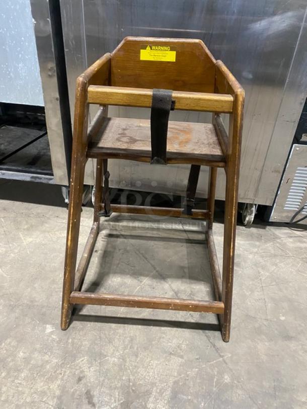Commercial Wooden Stackable Highchairs! 3X Your Bid! - Image 3 of 7