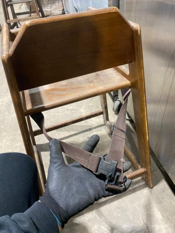 Commercial Wooden Stackable Highchairs! 3X Your Bid! - Image 6 of 7