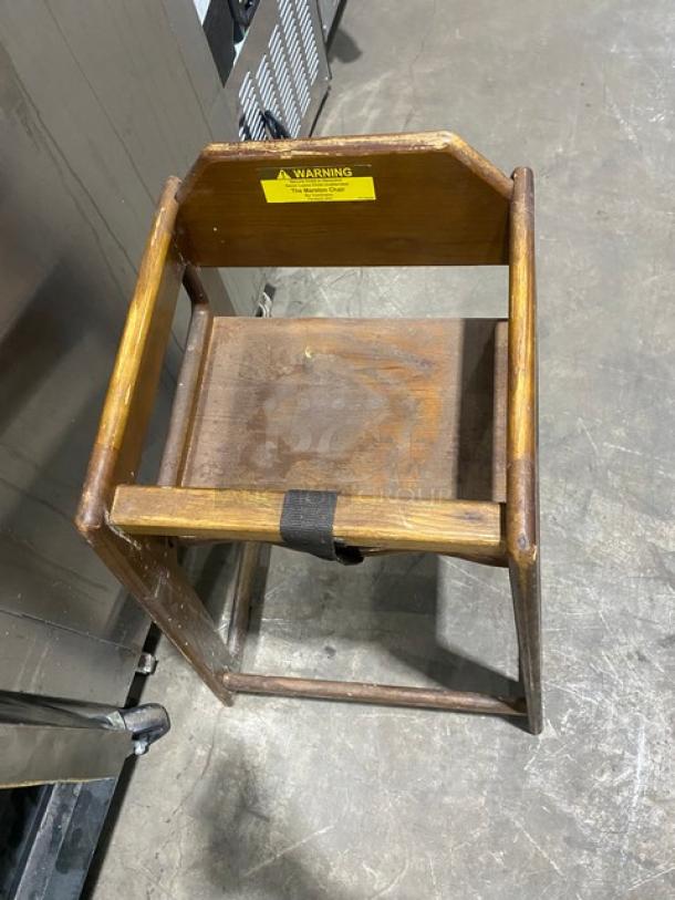 Commercial Wooden Stackable Highchairs! 3X Your Bid! - Image 7 of 7