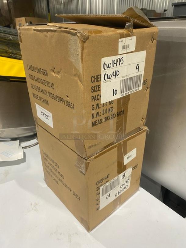 New In The Box! Landau Commercial Non-Woven 9" Chef Hats! 2X Your Bid! - Image 2 of 6