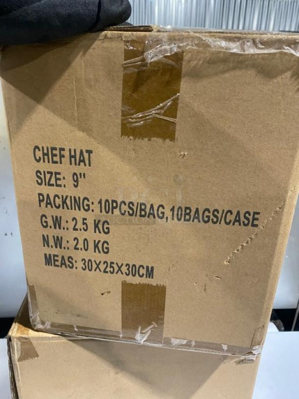 New In The Box! Landau Commercial Non-Woven 9" Chef Hats! 2X Your Bid! - Image 4 of 6
