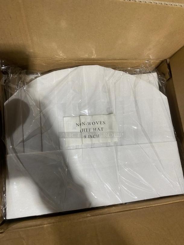 New In The Box! Landau Commercial Non-Woven 9" Chef Hats! 2X Your Bid! - Image 5 of 6