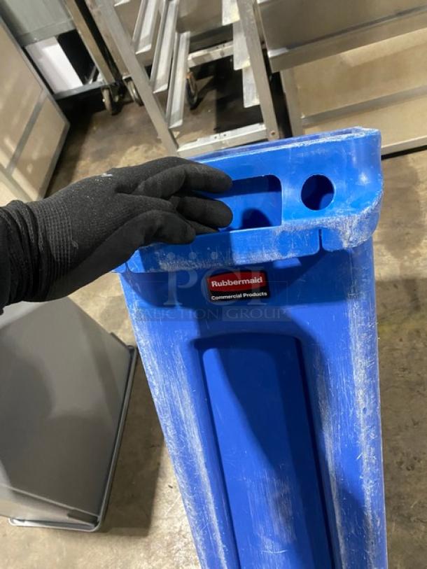 Mixed Commercial Rectangular Recycling/Trash Bins! 2X Your Bid! - Image 7 of 8